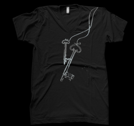 Unisex Keys V-Neck Shirt