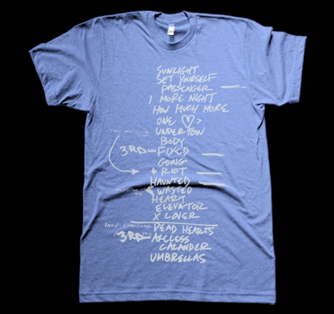 Unisex Setlist/Tour T-Shirt