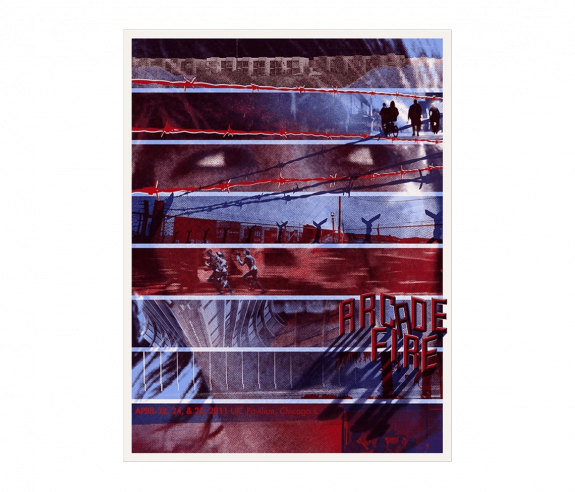 American 2011 Tour Chicago Posters Arcade Fire