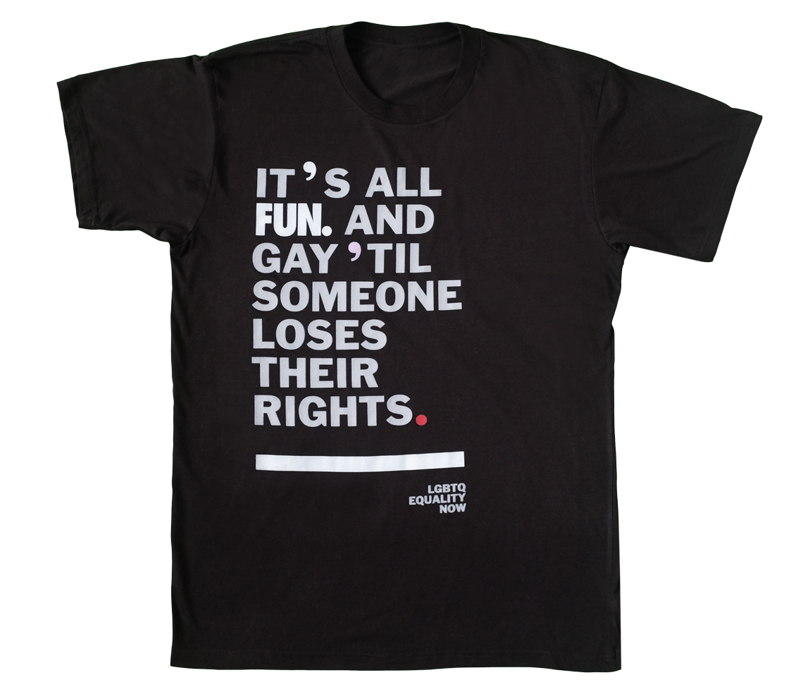 LGBTQ Equality T-shirt - Black - T-Shirts - Revel & Riot Online Store