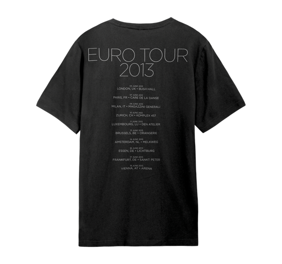 Euro Tour 2013 T-Shirt - Black - Sale - City and Colour Online Store