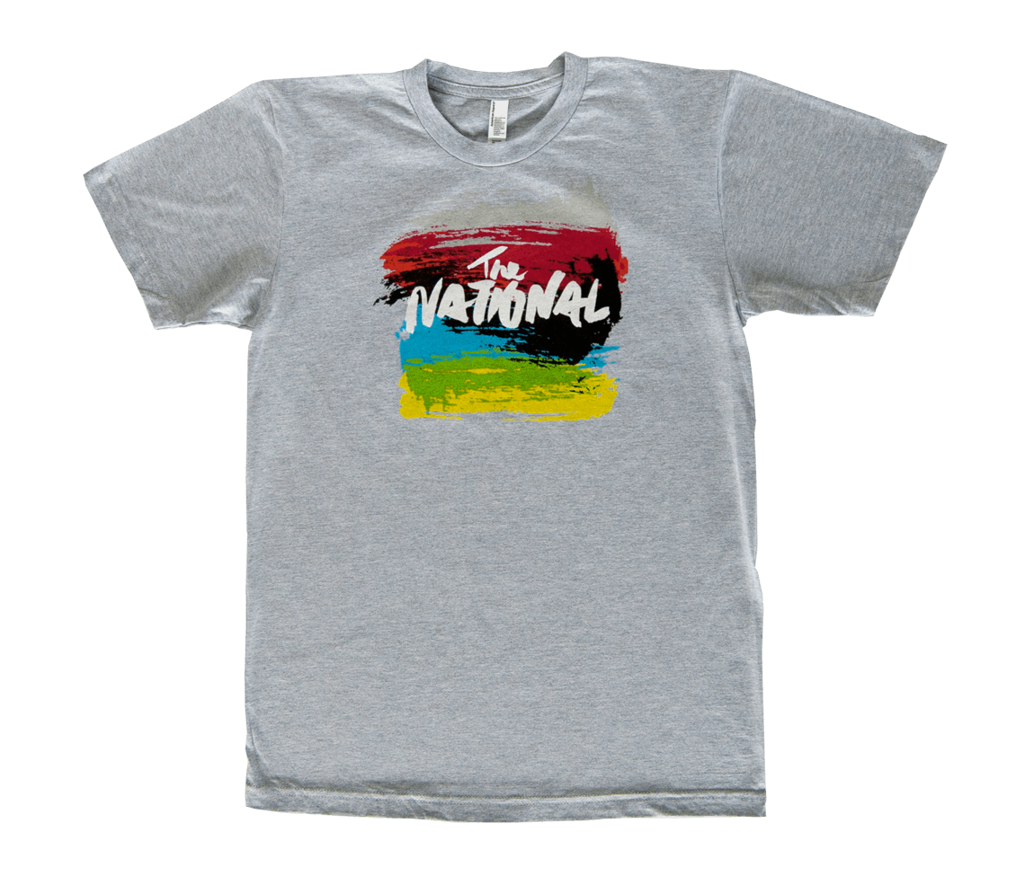 Brush Stroke T-Shirt - Heather Grey - T-Shirts - The National Online Store