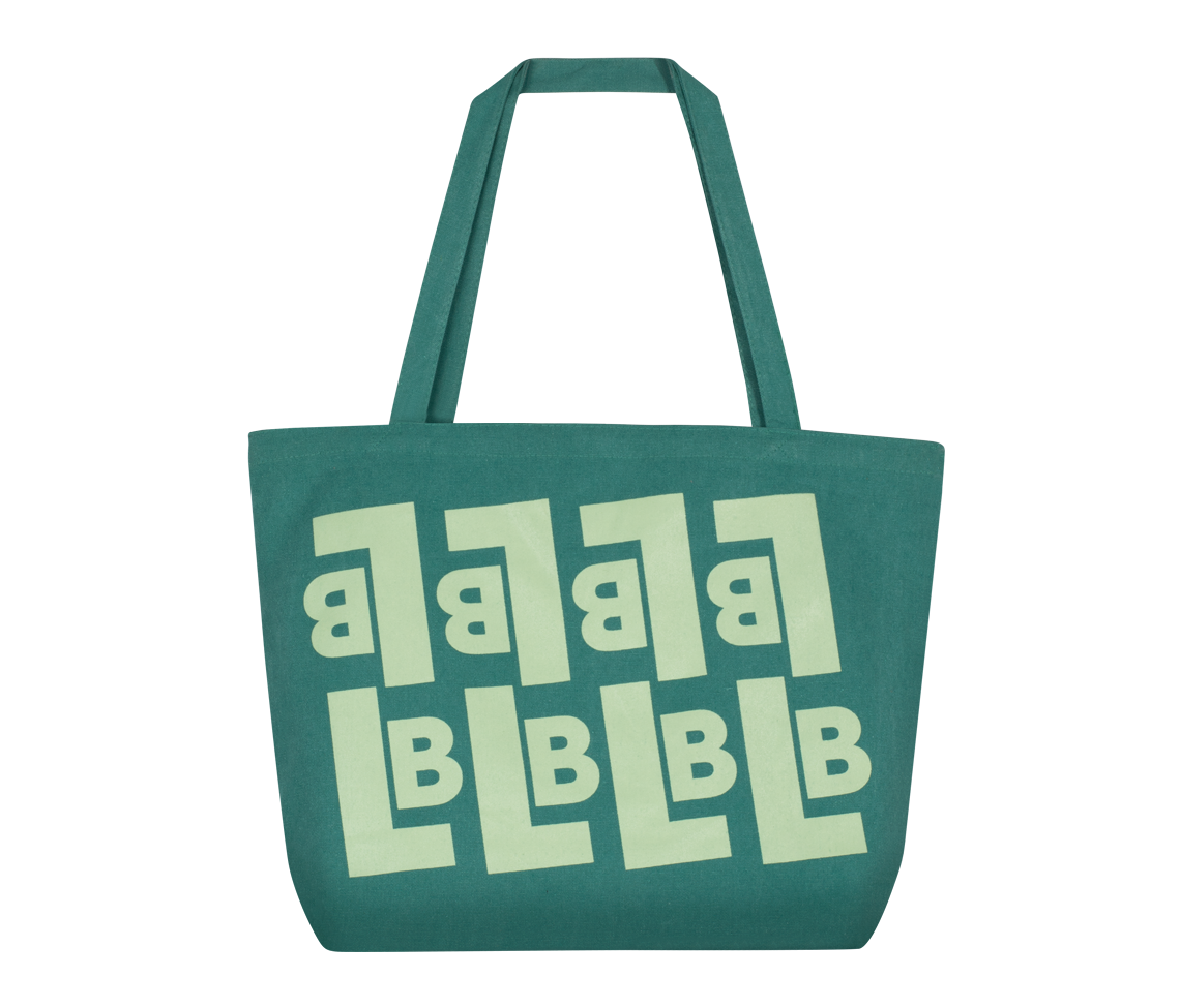 LB Tote Bag Seafoam Green Accessories Leon Bridges Store