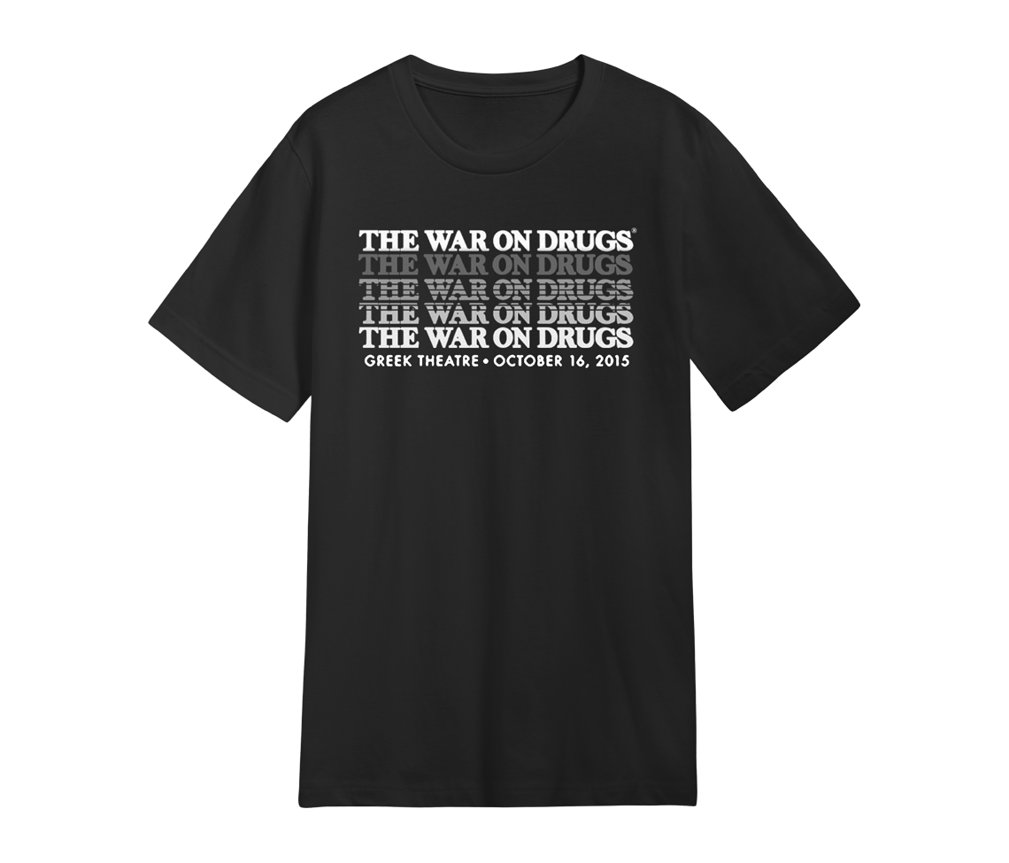 Word Fade Greek T Shirt Black T Shirts The War On Drugs Store