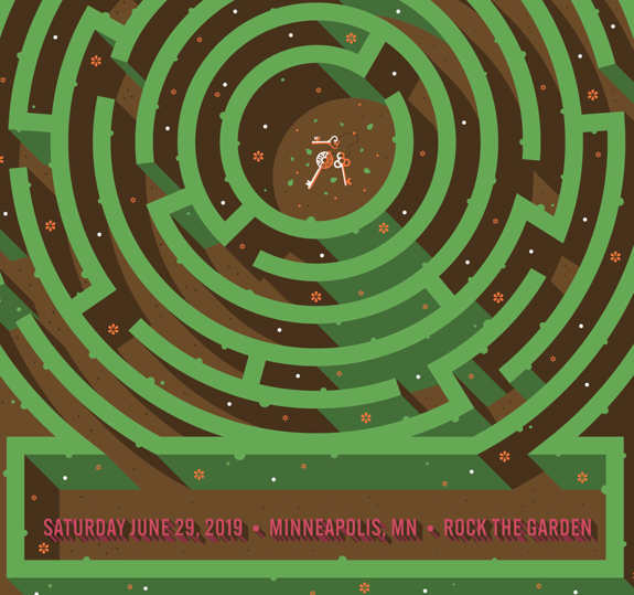 Minneapolis Rock The Garden Poster June 29 2019 Sold Out