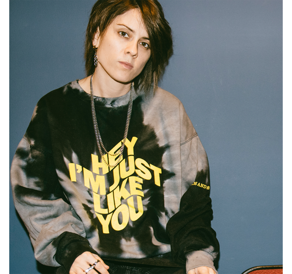 Hey, I'm Just Like You Tie Dye Sweatshirt