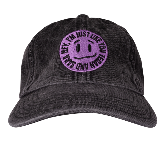 HIJLY Kinda Smiley Denim Cap