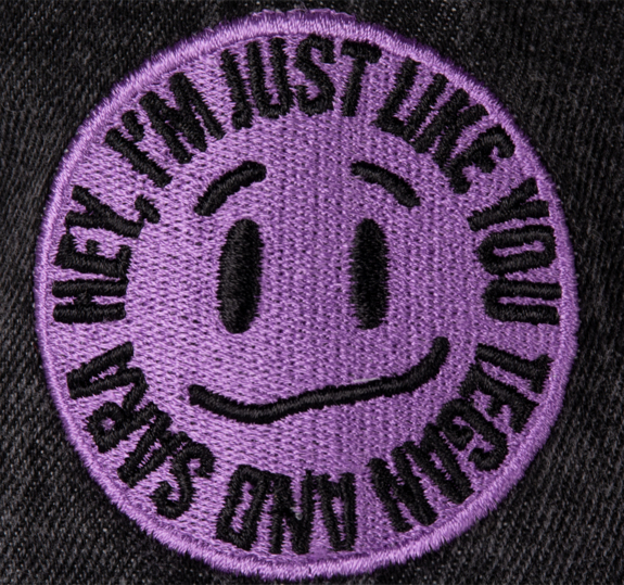 HIJLY Kinda Smiley Denim Cap