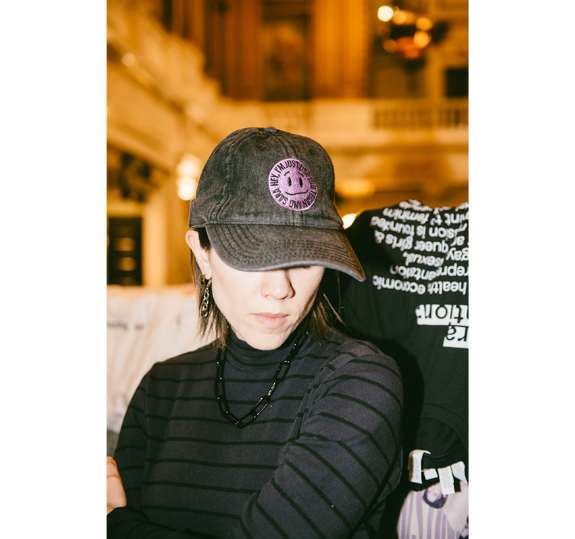 HIJLY Kinda Smiley Denim Cap