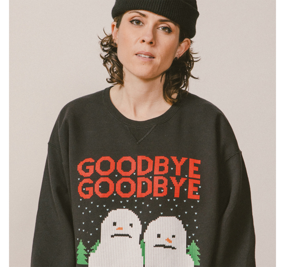 Goodbye Goodbye Holiday Crewneck Sweatshirt