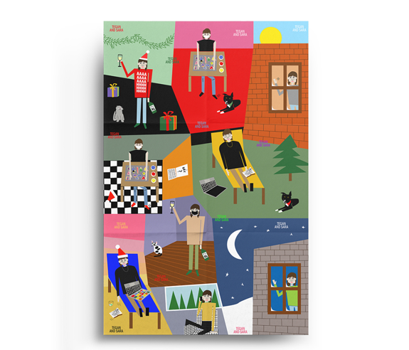 Tegan and Sara Holiday Wrapping Paper