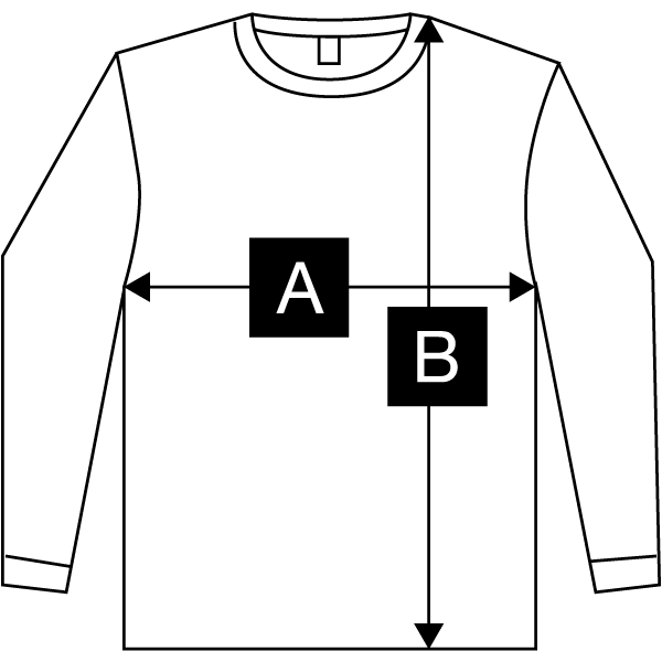 Unisex Crew Neck Sweatshirts Size Chart